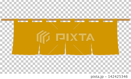 Yellow 4-panel curtain Yellow 4-panel curtain 142425346