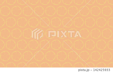 Subtle peachyorange seamless pattern featuring a repeating geometric design.  Ideal for backgrounds, textiles, and branding projects. 142425933