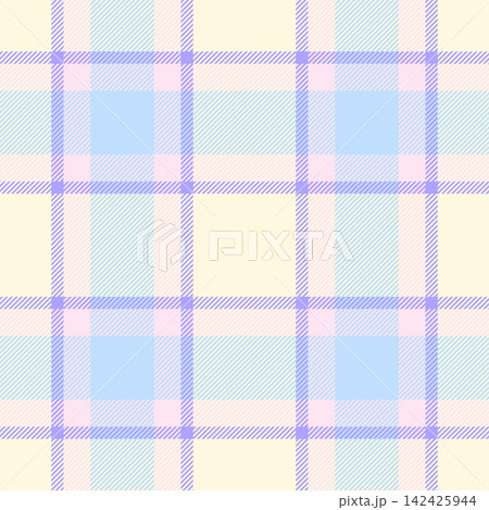 Production background texture plaid, cosy textile pattern fabric. Male check vector seamless tartan in light and cornsilk colors. Production background texture plaid, cosy textile pattern fabric. Male check vector seamless tartan in light and cornsilk colors. 142425944
