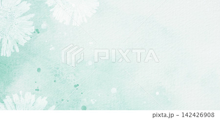Green abstract watercolor background 142426908