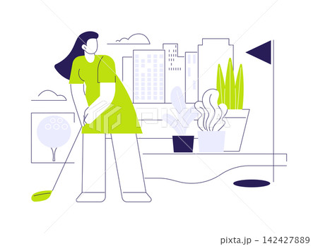Outdoor recreation area isolated cartoon vector illustrations. Outdoor recreation area isolated cartoon vector illustrations. 142427889