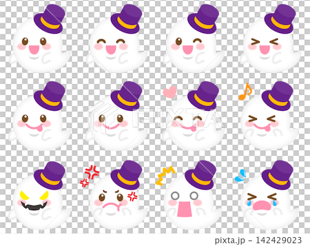 Cute Halloween ghost illustration set 5 Cute Halloween ghost illustration set 5 142429023