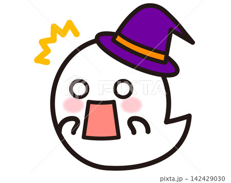 かわいいハロウィンおばけのイラスト素材2 142429030