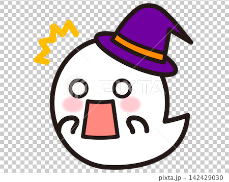 かわいいハロウィンおばけのイラスト素材2 142429030