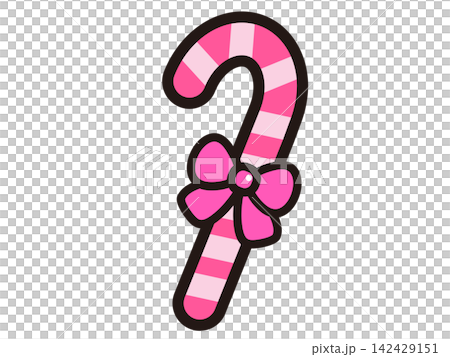 Cute candy cane illustration material 4 Cute candy cane illustration material 4 142429151