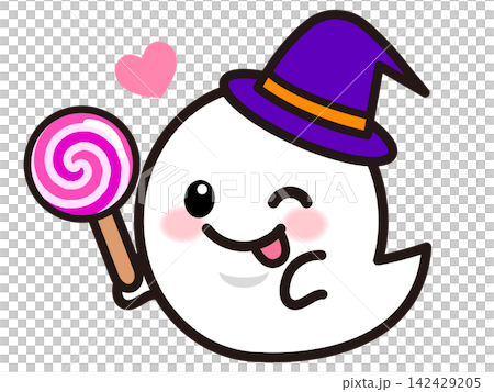 Cute ghost illustration Cute ghost illustration 142429205