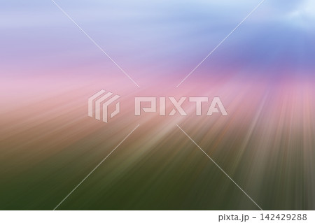 Abstract blurred landscape with green foreground, pastel sky streaks, diagonal light rays, soft horizon, flowing color gradients, calm high-key atmosphere, modern scenic backdrop for design Abstract blurred landscape with green foreground, pastel sky streaks, diagonal light rays, soft horizon, flowing color gradients, calm high-key atmosphere, modern scenic backdrop for design 142429288