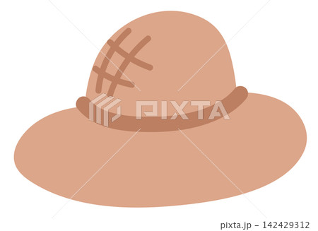 Cute illustration of brown hat for outfit of the day content, fashion, accessories, costume, online shopping, market, department store, street stall, sticker, girl power, women, office workers, summer Cute illustration of brown hat for outfit of the day content, fashion, accessories, costume, online shopping, market, department store, street stall, sticker, girl power, women, office workers, summer 142429312