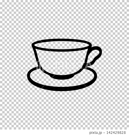 茶杯,下午茶,簡單圖標 茶杯,下午茶,簡單圖標 142429828
