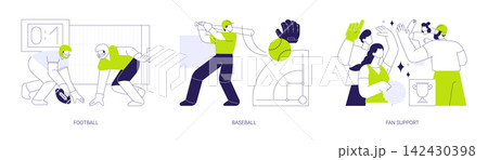 College sports isolated cartoon vector illustrations se College sports isolated cartoon vector illustrations se 142430398