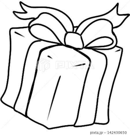Poodle dog Xmas doodle handdrawn line Poodle dog Xmas doodle handdrawn line 142430650