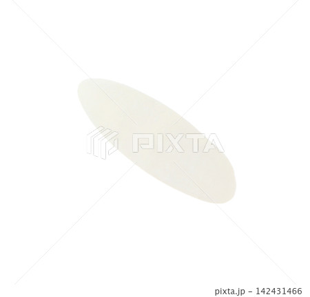 Rice grain isolated on white. Ingredient for sushi 142431466