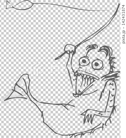 Fishing for a suspicious mermaid Fishing for a suspicious mermaid 142431874