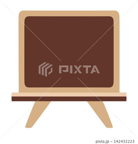 school chalkboard wooden easel flat icon school chalkboard wooden easel flat icon 142432223