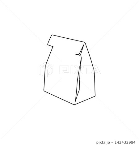 paper bag icon outline packaging shopping lunch food container illustration paper bag icon outline packaging shopping lunch food container illustration 142432984