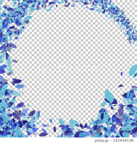 Hand-drawn leaf fluttering frame background material Hand-drawn leaf fluttering frame background material 142434136