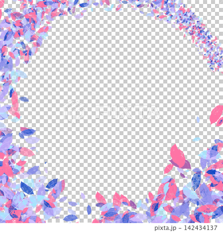 Hand-drawn leaf fluttering frame background material Hand-drawn leaf fluttering frame background material 142434137