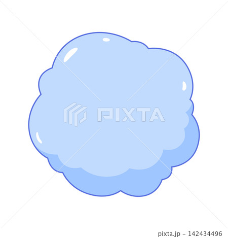 Illustration of cloud. Decorative cartoon cute image. Illustration of cloud. Decorative cartoon cute image. 142434496