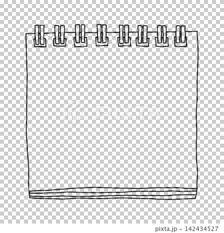 Notebook, ring notebook, frame, handwriting, line drawing Notebook, ring notebook, frame, handwriting, line drawing 142434527