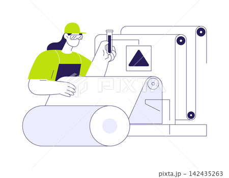 Textile bleaching abstract concept vector illustration. Textile bleaching abstract concept vector illustration. 142435263