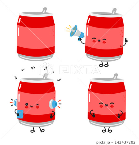 Cute soda can music and activity character collection Cute soda can music and activity character collection 142437202