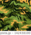 Tree bark camouflage texture print. Hunting camouflage seamless pattern. 142438100