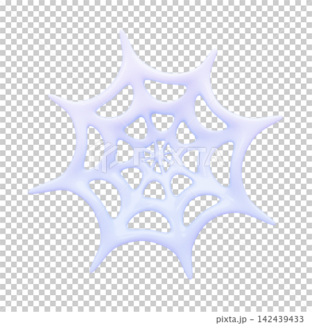 Cute Halloween Illustration 3D Icon - Spiderweb Cute Halloween Illustration 3D Icon - Spiderweb 142439433