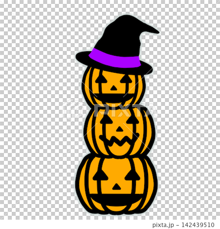 帽子をかぶったハロウィンのイラスト 142439510