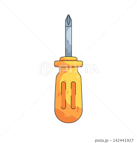 Illustration of plus screwdriver Illustration of plus screwdriver 142441927