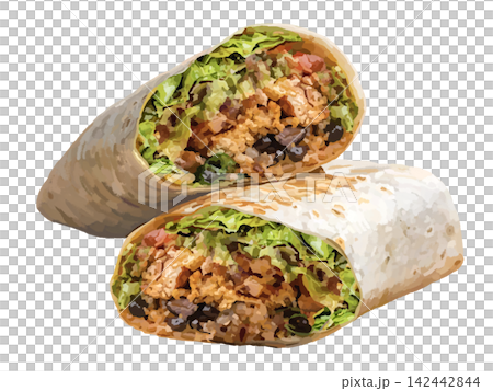 Burrito (cross-section) overlapping Burrito (cross-section) overlapping 142442844