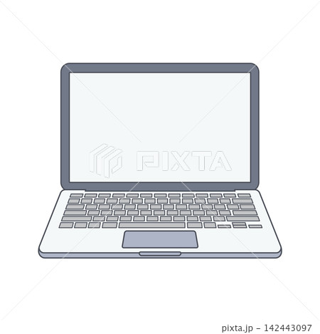 ノートパソコン デバイス イラスト 142443097