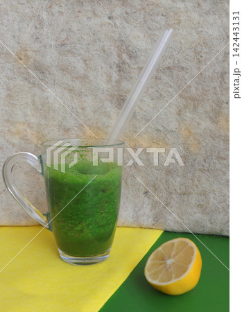 green smoothie with lemon, mint and lime green smoothie with lemon, mint and lime 142443131