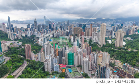 Aug 23 2026 Hong Kong Happy Valley Racecourse Skyline 142443589