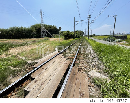 豊橋鉄道渥美線にあった第4種踏切 142443737