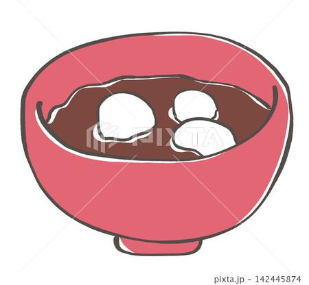 おしるこのイラスト おしるこのイラスト 142445874
