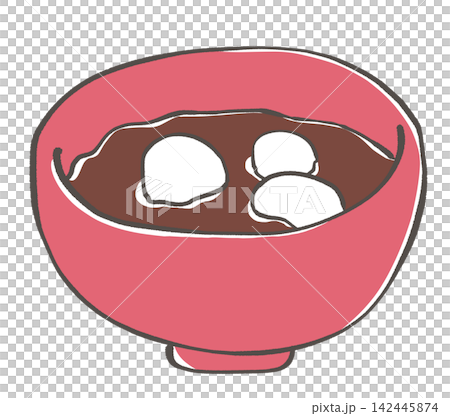 おしるこのイラスト おしるこのイラスト 142445874
