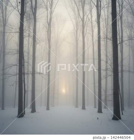 fog in the forest fog in the forest 142446504