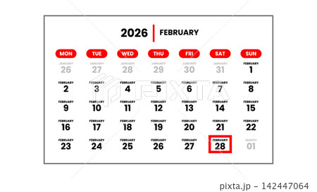 The date February 28th, 2026 142447064
