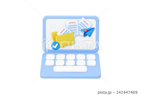 3d Online Document Sending and File Approval Concept 3d Online Document Sending and File Approval Concept 142447469