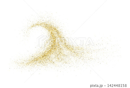 Golden Glitter Abstract Flowing Arch Background Golden Glitter Abstract Flowing Arch Background 142448158