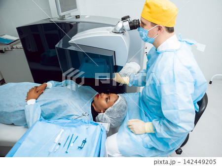 The operation on the eye 142449205