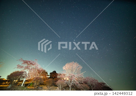 兵庫 猪名川天文台と桜の風景 142449312