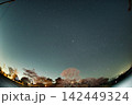 兵庫 猪名川天文台と桜の風景 142449324
