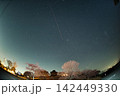 兵庫 猪名川天文台と桜の風景 142449330