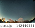 兵庫 猪名川天文台と桜の風景 142449331