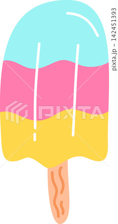 summer element ice cream holiday illustration 142451393
