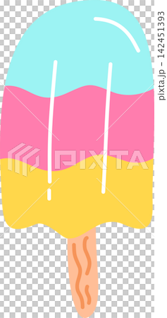summer element ice cream holiday illustration 142451393