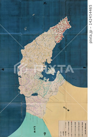 江戸時代の古地図　1838年（天保9年）　天保国絵図・能登国（現在の石川県北部） 142454465