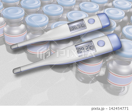 体温計 thermometer ワクチンイメージ Vaccine 体温計 thermometer ワクチンイメージ Vaccine 142454771
