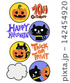 ハロウィンアイコンとロゴ 142454920